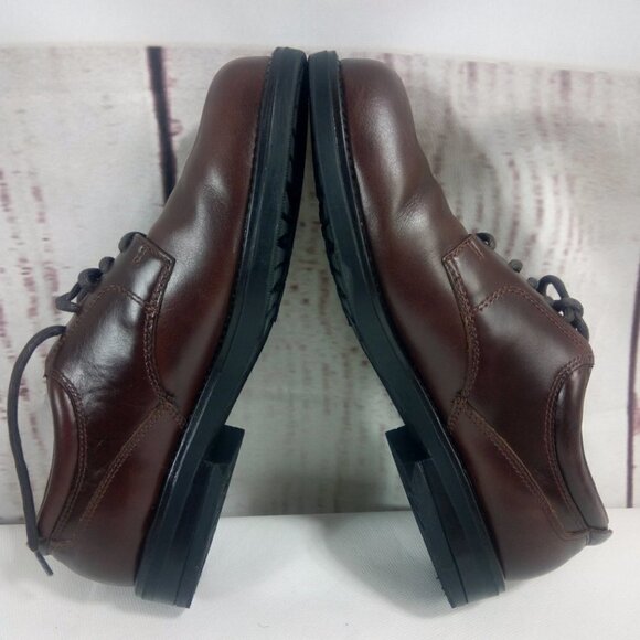 Nunn Bush Brown Leather Oxford Lace Up Dress Shoes - Picture 10 of 14